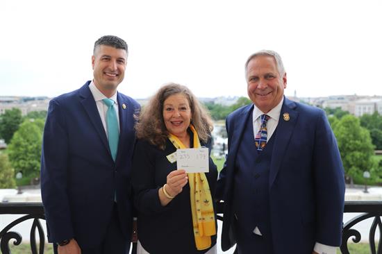 Rep. Tom Barrett, Chairman Bost, and Sharri Briley on Speaker's Balcony